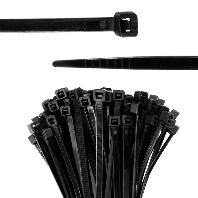 BEADNOVA Cable Tie Wraps Zip Ties Heavy Duty for Cables and Cords(10 Inch, Black, 100pcs) - Image 1